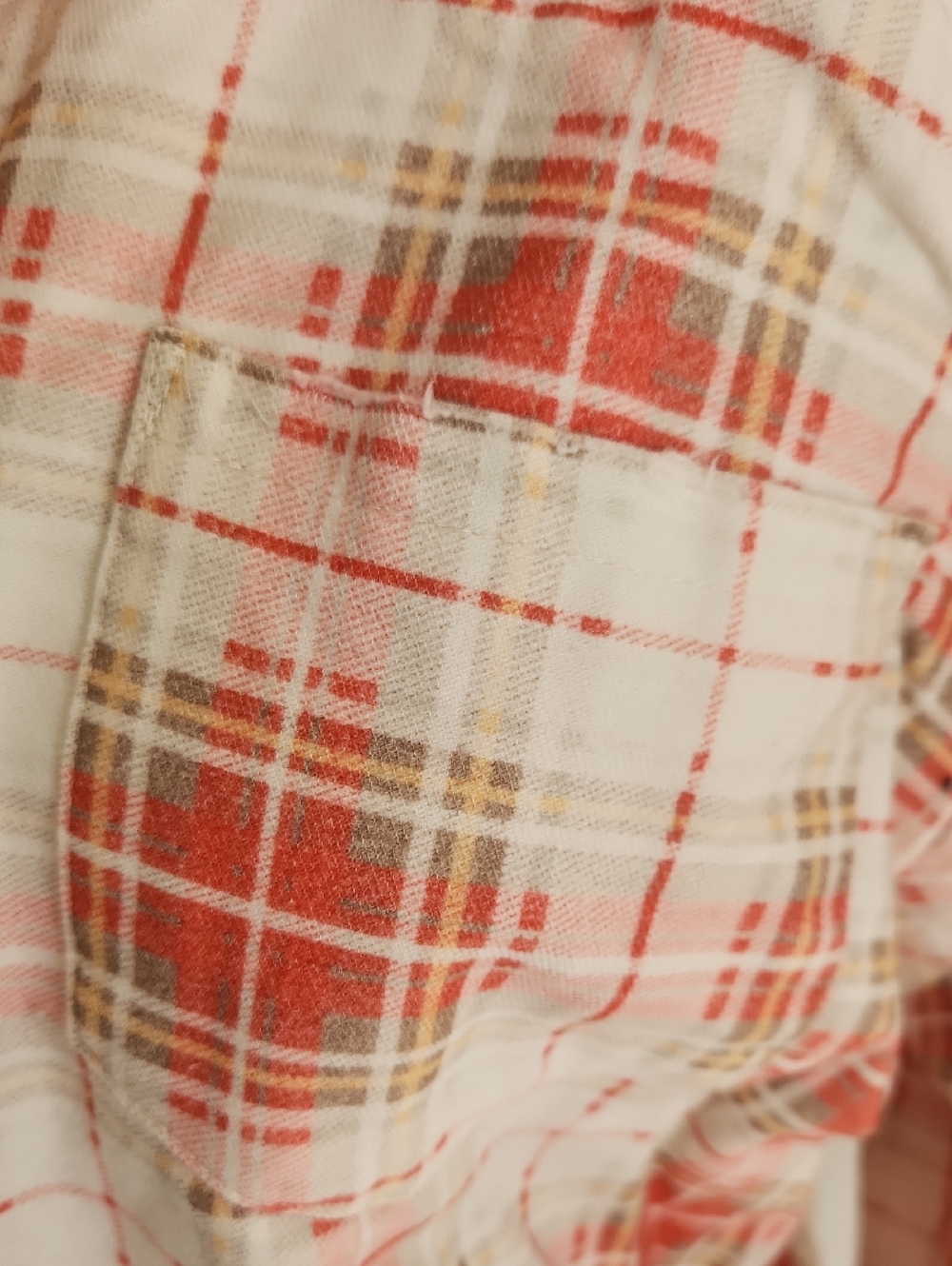 The GREAT Red Plaid Shirt SZ 2 100% Cotton - Picture 2 of 2